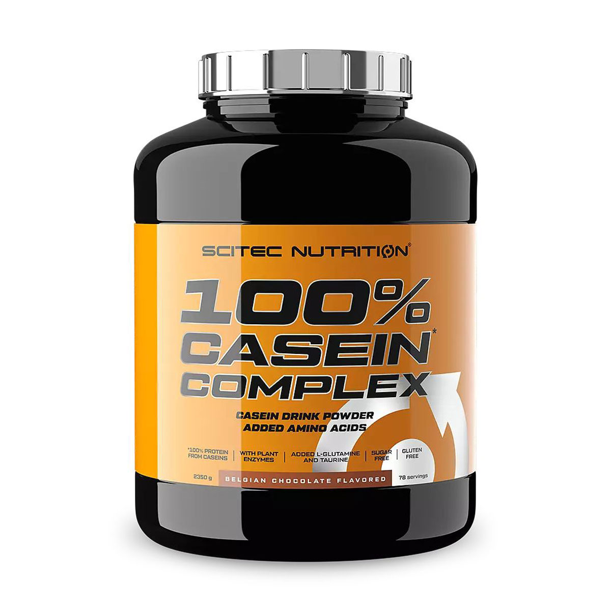 Протеїн Scitec Nutrition 100% Casein Complex Бельгійський шоколад, в порошку, 2.35 кг