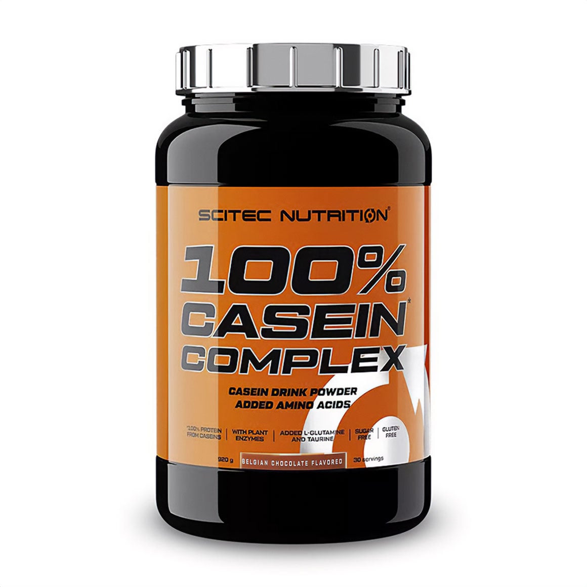 Протеїн Scitec Nutrition 100% Casein Complex Бельгійський шоколад, в порошку, 920 г
