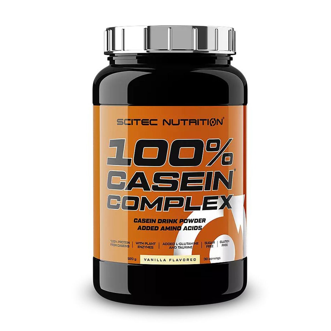 Протеїн Scitec Nutrition 100% Casein Complex Ваніль, в порошку, 920 г
